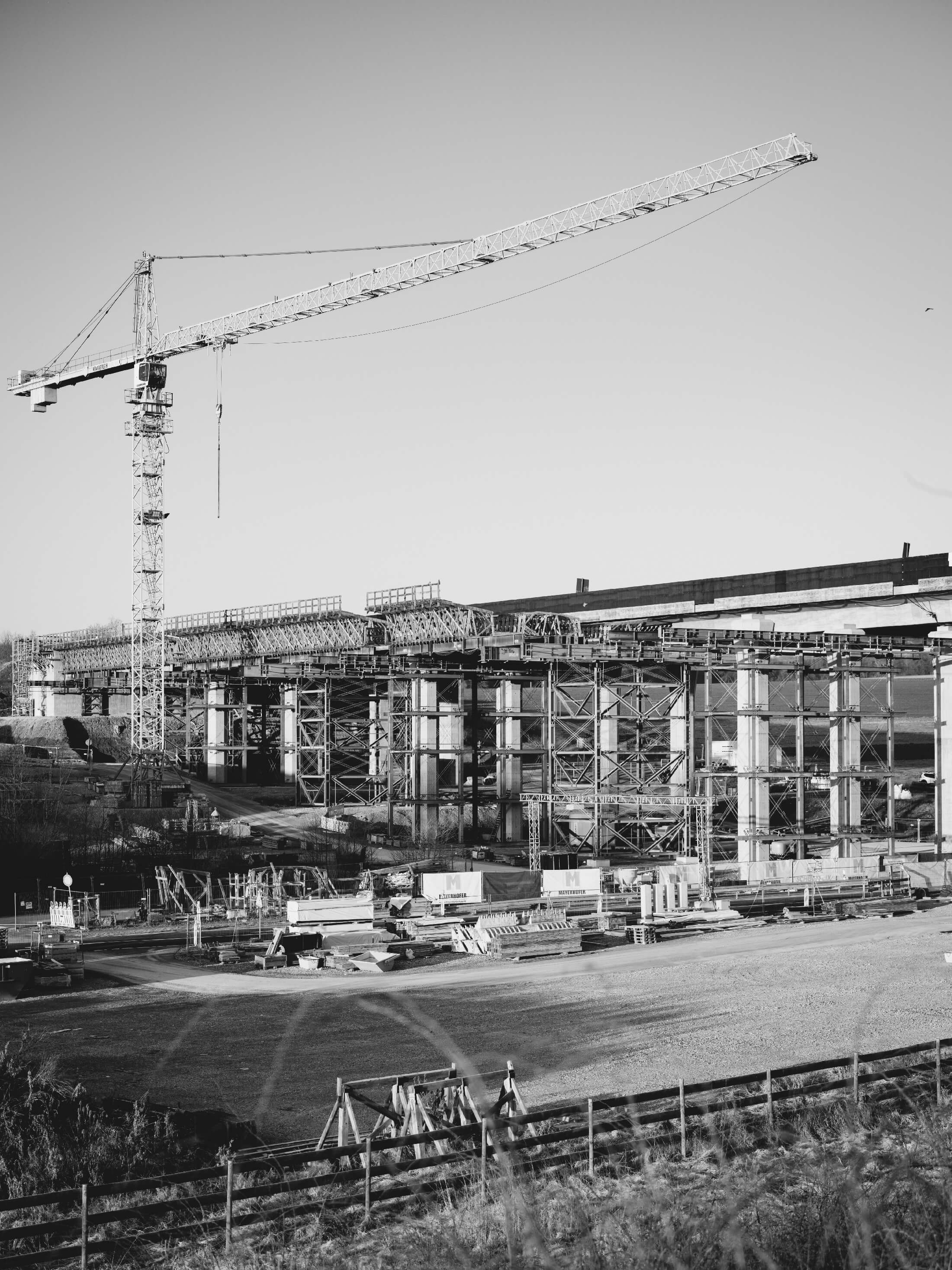 Baustelle Kran