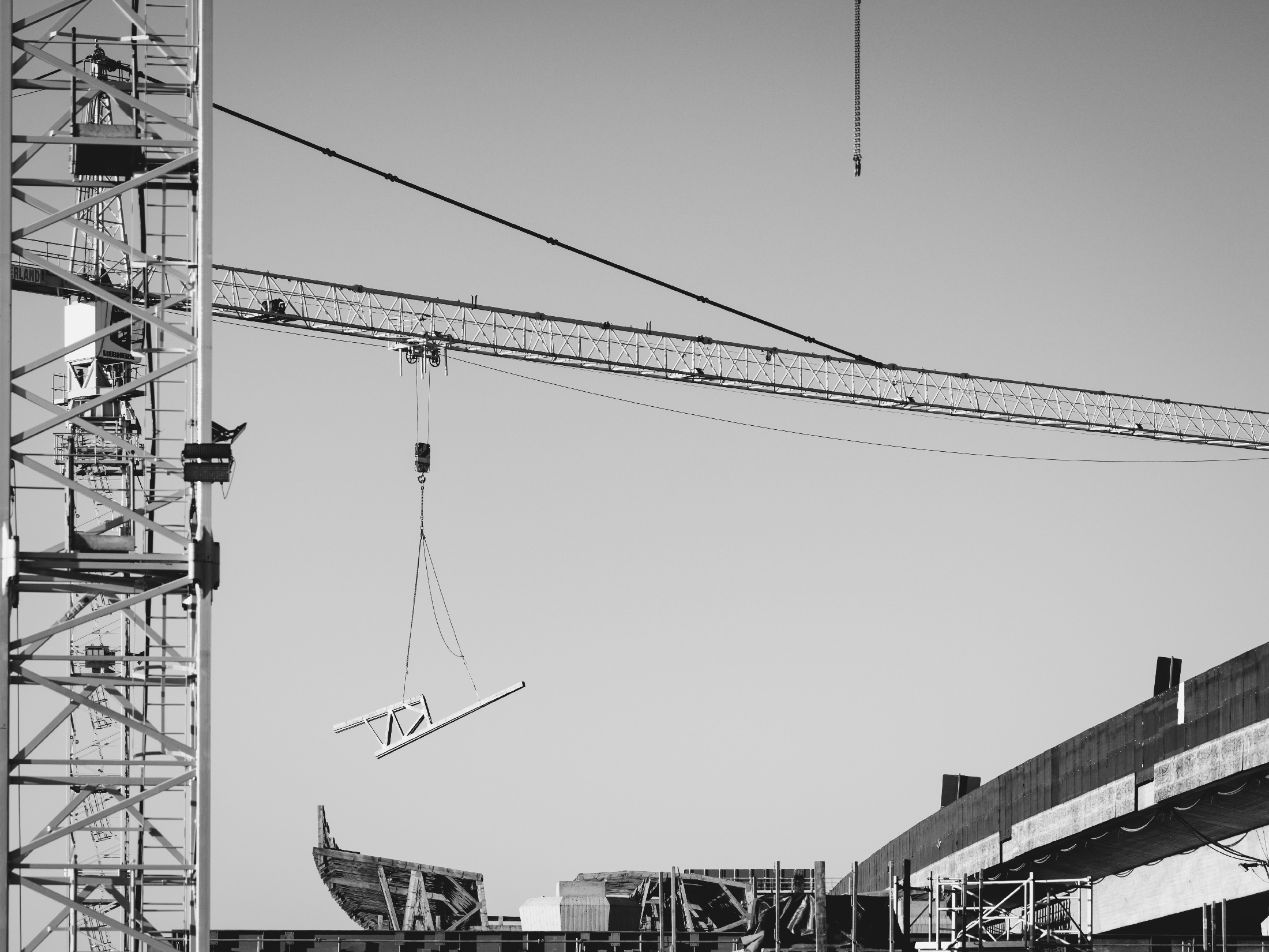 Baustelle Kran
