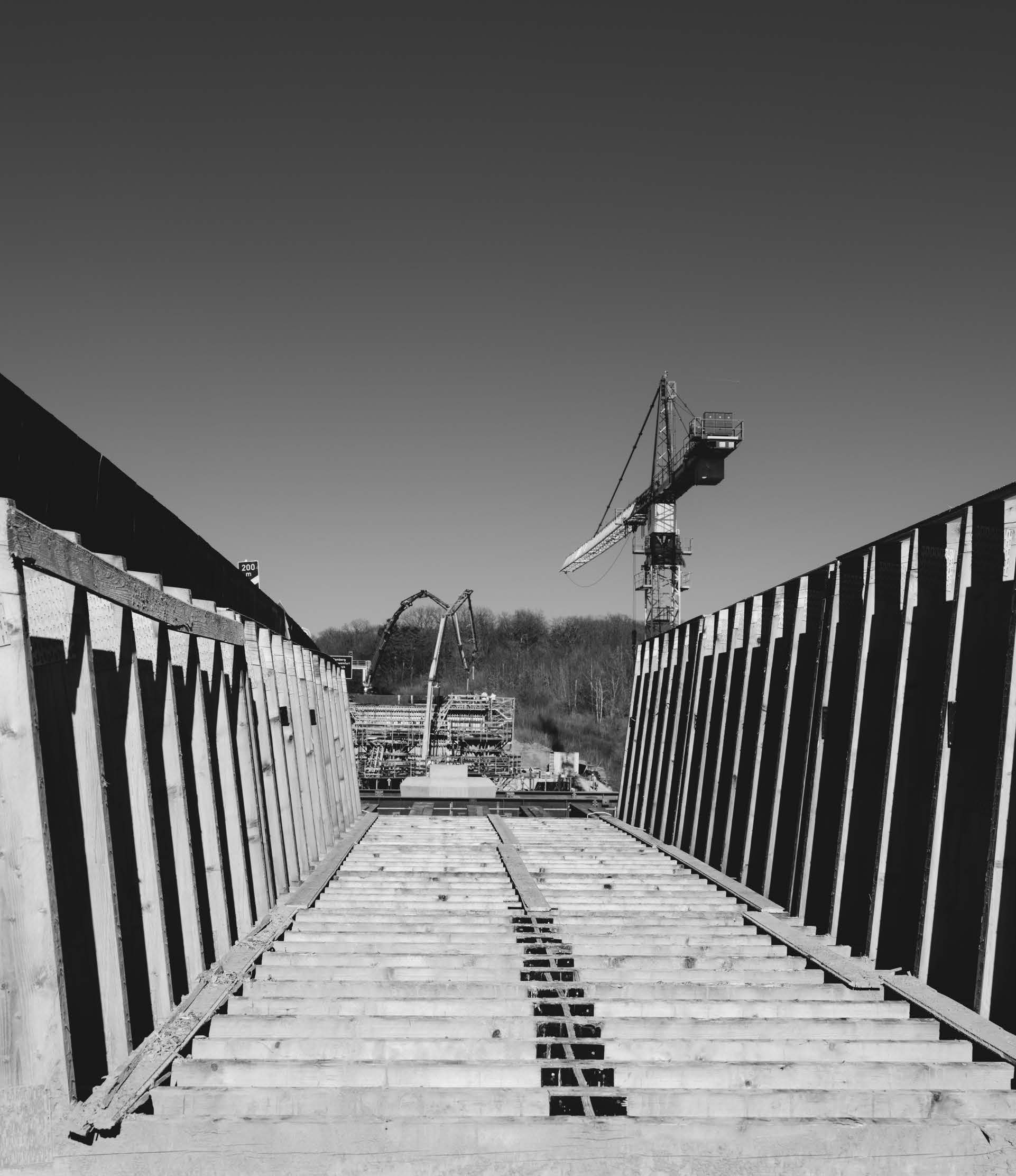 Aussicht auf Baustelle