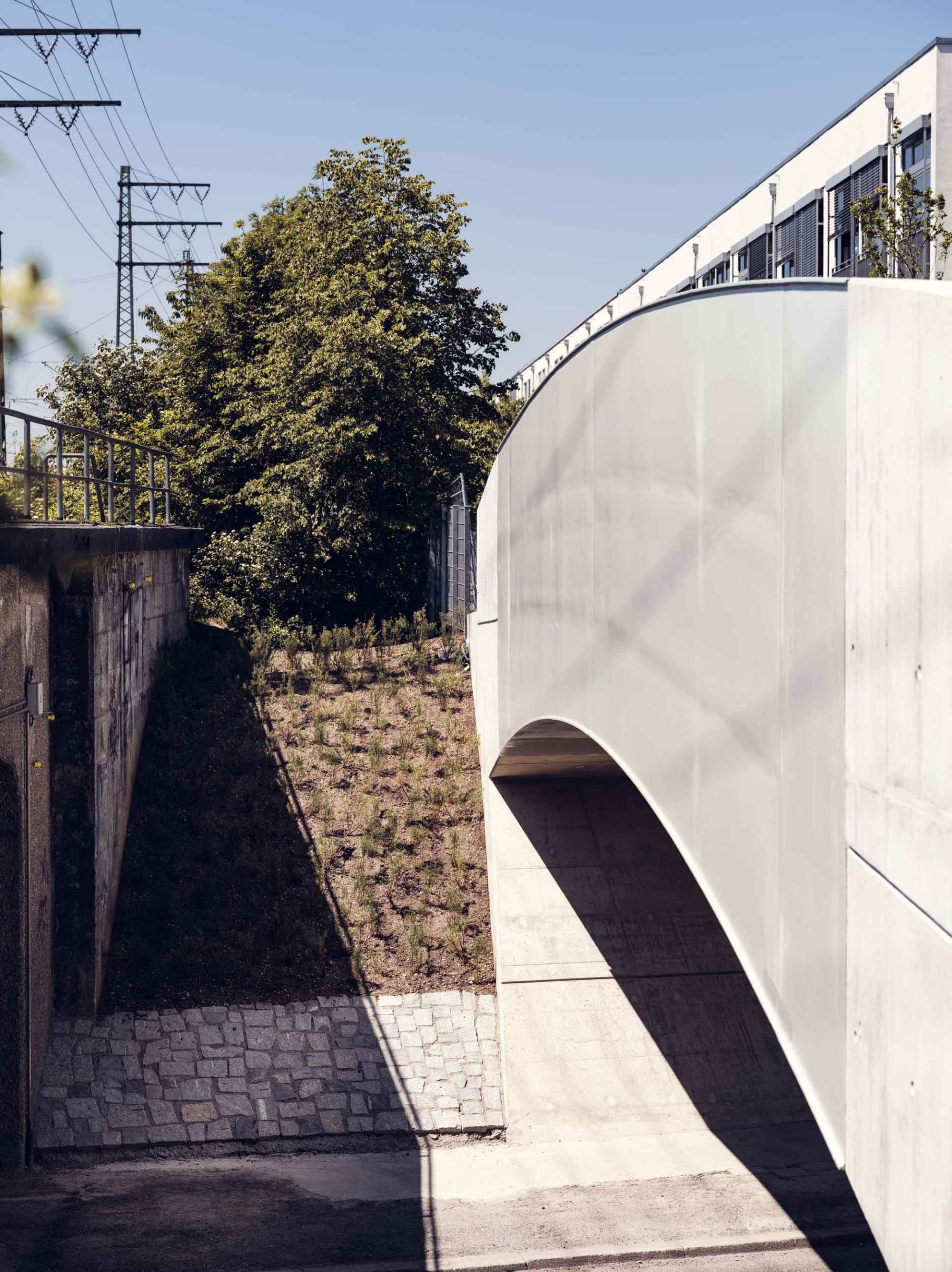 Aufnahme der Brücke im Hochformat